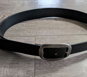 Men's Black Leather Belt